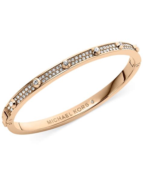 michael kors rose gold ball bracelet|michael kors gold bangle.